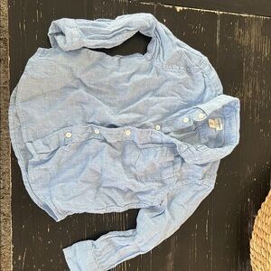 Kids Blue Checkered Shirt